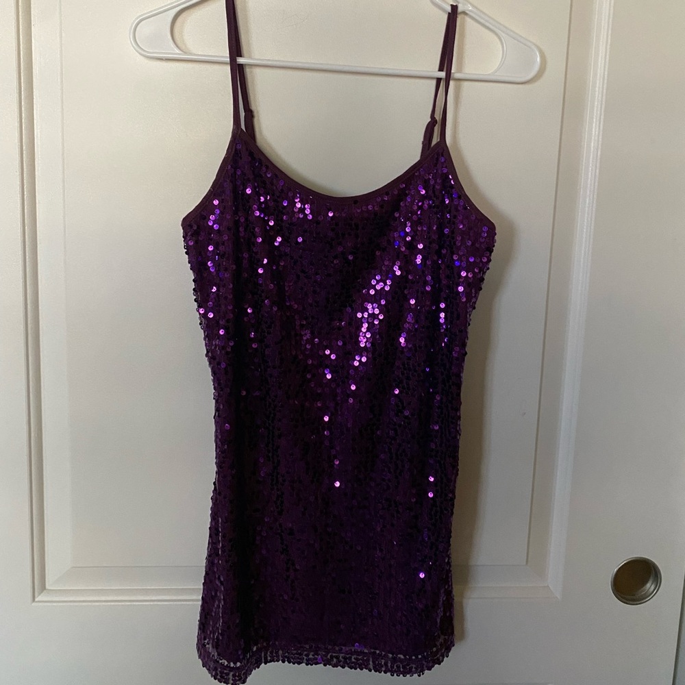BRAND NEW Weavers Sparkly Purple Cami Tank Top